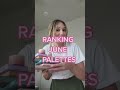 ranking palettes i tried in june in less than 50 seconds