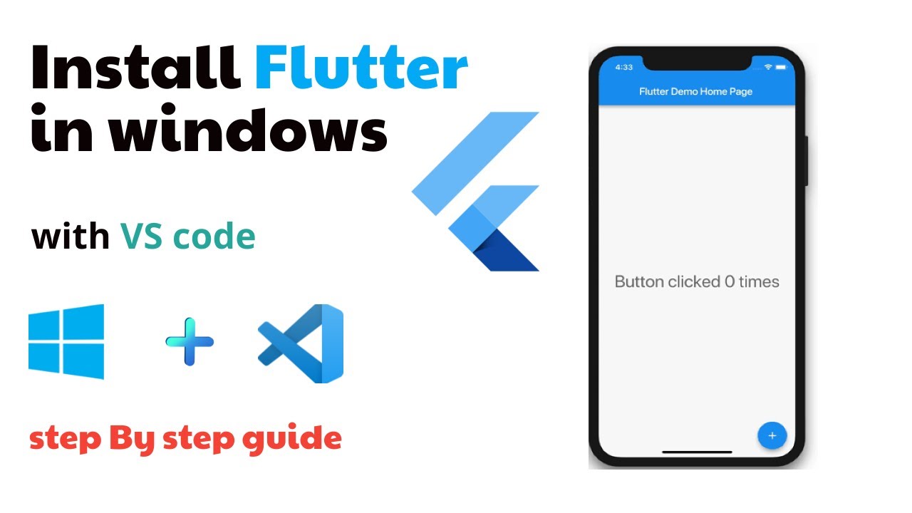 How To Install Flutter On Windows With VS Code | Setup Flutter Windows ...