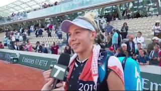 Amanda Anisimova: 2019 Roland Garros Fourth Round Win Tennis Channel Interview