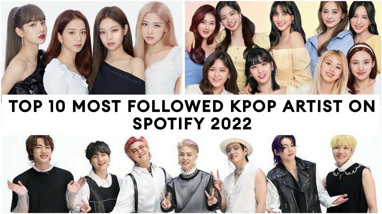 Top 10 Most Followed Kpop Artist On Spotify 2022 - YouTube