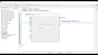 JTextField Example in Java Swing | Lecture # 73 | Learn Programming