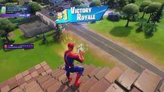 SPIDERMAN SKIN Gameplay in Fortnite! (Solo Win) No Commentary PS5 Gameplay