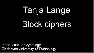 Block cipher