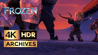 Frozen [ 4K - HDR ] - The Frozen Heart, Ice Workers Song (2013)