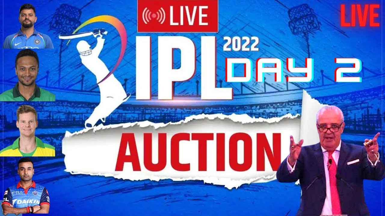 🔴LIVE Tata IPL Player Auction Live Streaming | IPL 2022 Mega Auction ...