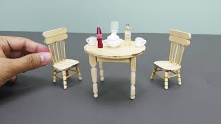 Mini Dining Table Using Popsicle Stick