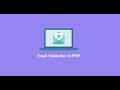 Email Validation in PHP