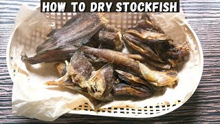 Stockfish || How To Dry Stockfish At Home || Cusk Fish North Atlantic Cod-like Fish