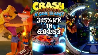 Crash Bandicoot: N. Sane Trilogy 315% Speedrun in 6:02:53