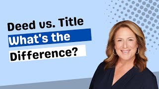 Deed VS Title: What's the difference? Real Estate Exam Topics Explained || Celeste Linthicum