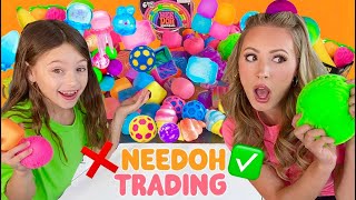 TRADING VIRAL NEEDOHS 🌈❌✅ #trending #satisfying #needoh #viral #squishy #toys #tiktok #trading