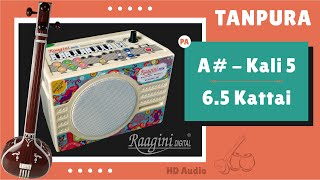 Raagini Tanpura A Sharp (Female) - Carnatic 6.5 Kattai Shruti | रागिनी तानपुरा काली ५ (Download)