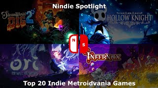Top 20 / Best Indie Metroidvania Games on Nintendo Switch