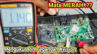 PENGUKURAN PIN TEGANGAN KVISION,,‼️ KVISION MATA MERAH..‼️