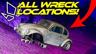 Test Drive Unlimited Solar Crown | ALL 28 Secret Car Wreck Locations Guide!