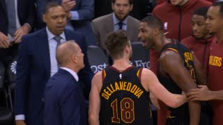 Tristan Thompson snapping on his coach | Cavs vs Spurs
