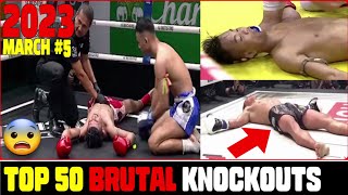 MMA•KICKBOXING•MUAY THAI•BOXING Best 50 Knockouts►March.2023 #5
