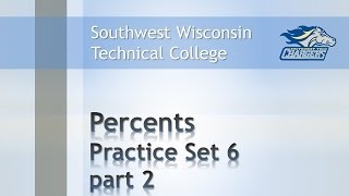 Math Review-Percents Chapter Practice Set 6, Pt 2 "Solving Percent Increase or Decrease Problems".