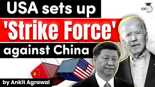 USA creates STRIKE FORCE to end China's dominance in Global Supply Chain - Geopolitics for UPSC
