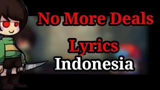 FNF [ Vs Skeleton Bros ] No More Deals Lyrics Indonesia