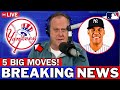 MLB URGENT! 5 BIG MOVES FOR THE YANKEES THIS OFFSEASON! WITH JUAN SOTO'S EXIT! NEW YORK YANKEES NEWS