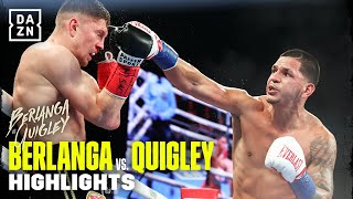 BERLANGA DROPS QUIGLEY FOUR TIMES | Berlanga vs. Quigley Fight Highlights