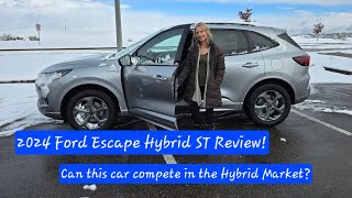 2024 Ford Escape Hybrid woman's point of view Review! The most boring....great car out there!