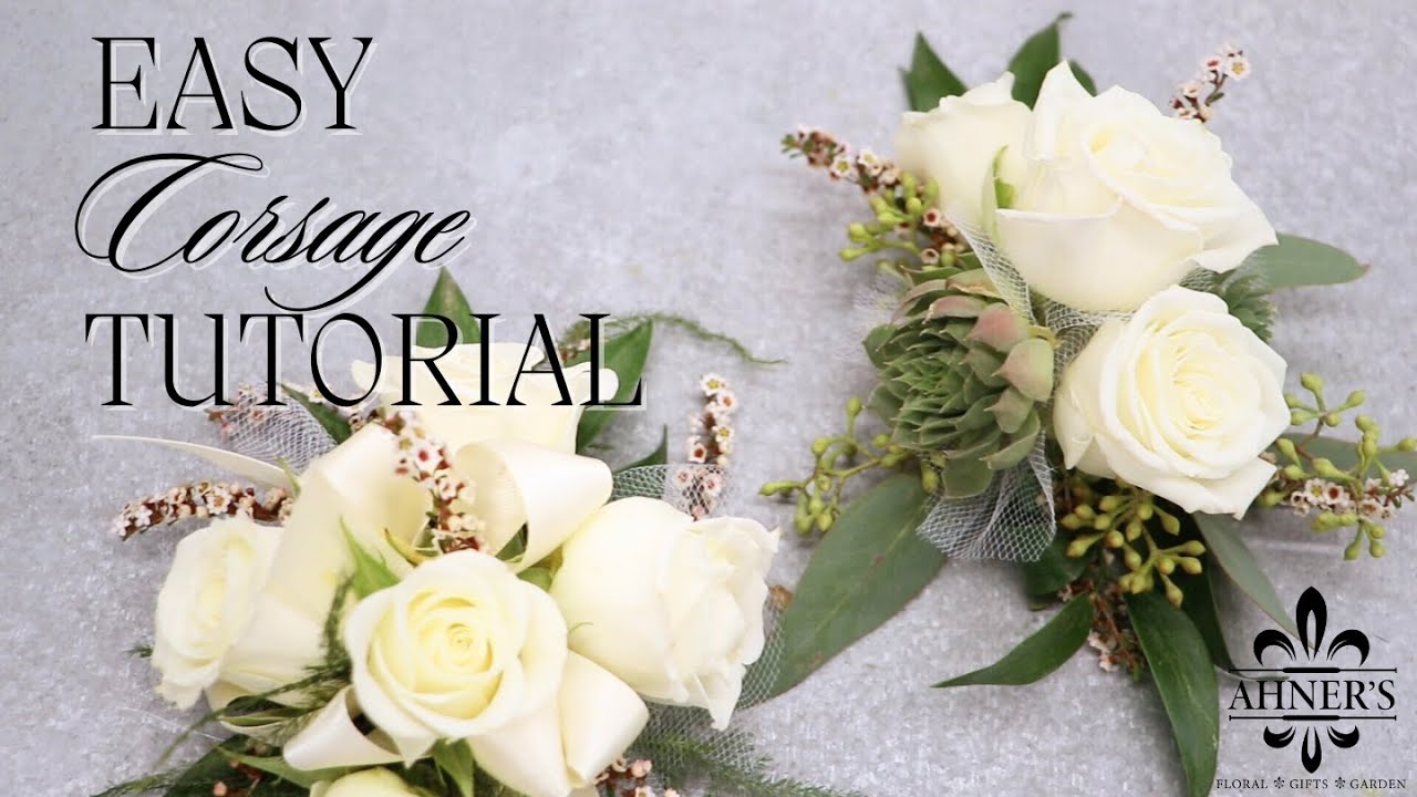 Easy Corsage Tutorial Ahner Florist Youtube