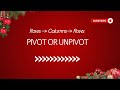 SQL Tricks | Pivot and Unpivot | Rows To Columns | Columns To Rows