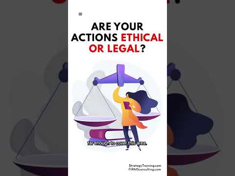 What is the difference between ethical and legal? #shorts