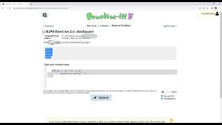 Exercise 2.4 (starSquare) Java Tutorial || Practice-It