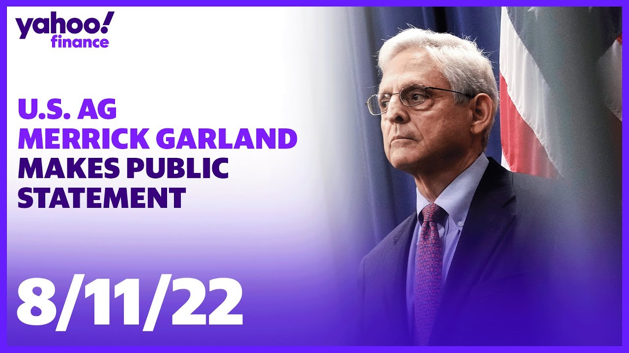 Attorney General Merrick Garland Delivers Statement At 2:30PM ET - YouTube