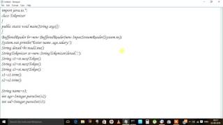 use of string tokenizer class in java