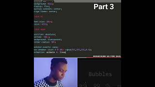 Animated bubbles using Html, CSS and Js #html #html5 #coding #javascript #vanilla