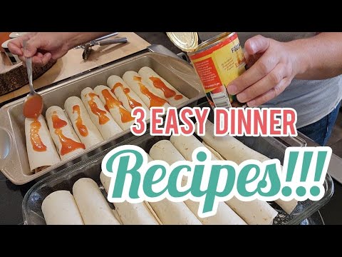 3 Easy Dinner Recipes Youtube
