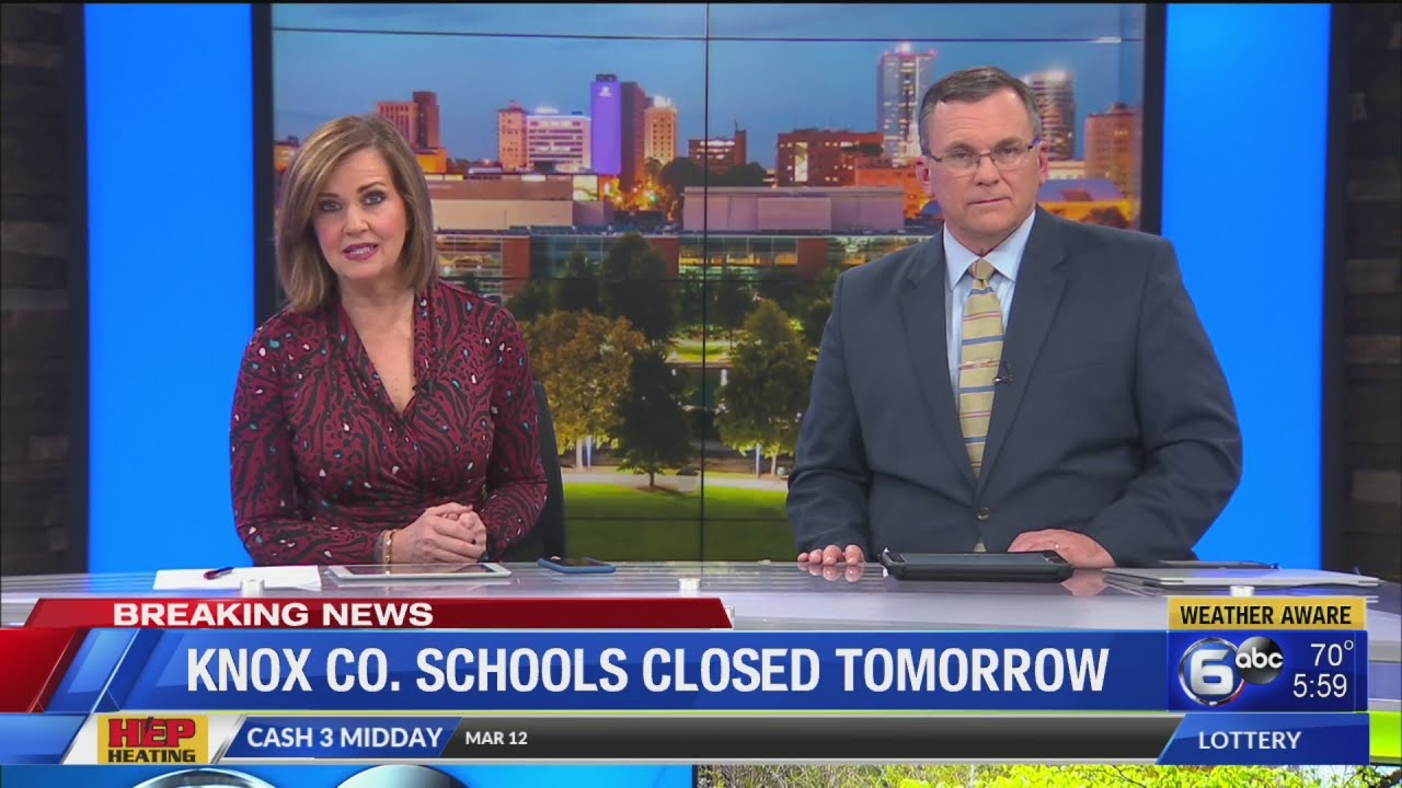 Knox County Schools Closed Friday, March 13 - YouTube