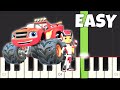 Blaze and the Monster Machines Theme - EASY Piano Tutorial