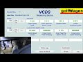 VCDS-VAG pedal test /accelerator pedal, brake pedal, clutch pedal/ on VW Golf