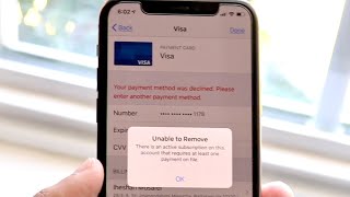 How To FIX Unable To Remove Payment Method On iPhone! (2022)