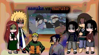 ➡🦊FAMÍLIA UZUMAKI E UCHIHA REAGINDO  NARUTO VS SASUKE ⚡🦊