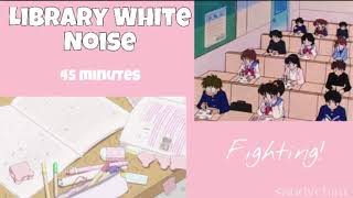 ☾ Library White Noise ☽ Study Ambience
