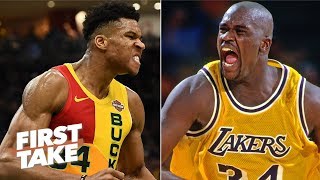 Shaq is wrong about Giannis being better than him – Stephen A. | First Take