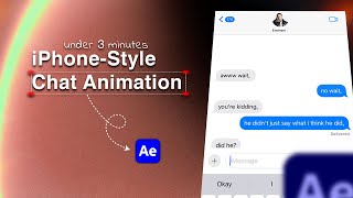 iPhone Style Chat Animation in After Effects – Quick & Easy!