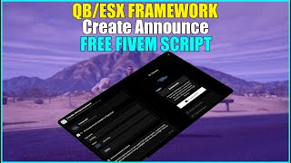 [QB/ESX] Create Announce | Free Fivem Script | MR HRIDOY OFFICIAL