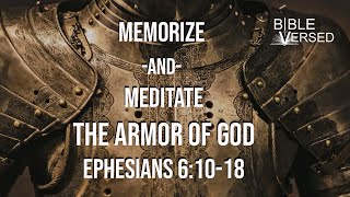 Armor of God NIV, Ephesians 6:10-18, Memorize and Meditate Format (with words)