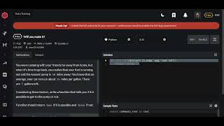 Codewars | Will you make it? | Python 8 kyu