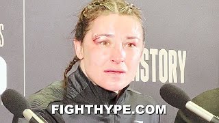 KATIE TAYLOR FIRST WORDS AFTER BEATING AMANDA SERRANO; TALKS WHAT'S NEXT IN IMMEDIATE REACTION