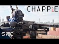 Chappie | Gunfight Between Robot Police And Criminal Gang | Full Scene
