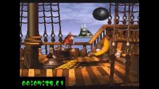 Donkey Kong Country 7% Run in 8:38 (World Record)