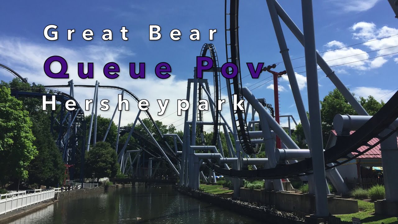 Great Bear POV (*Queue Only*) // Hersheypark B&M Inverted Coaster - YouTube